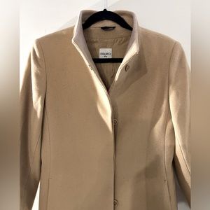 Cinzia Rocco wool coat in camel. Size 8.